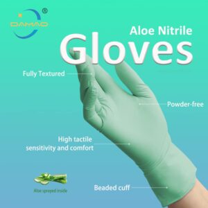 Disposable Aloe Nitrile Gloves