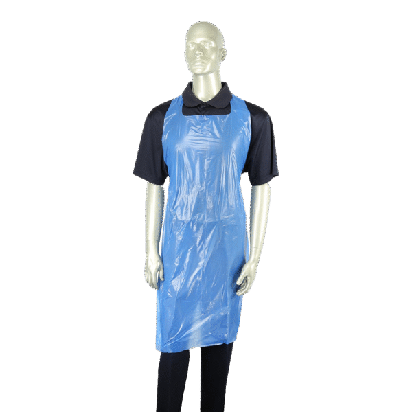Blue PE Aprons Disposable Food Prep 24 x 55 in