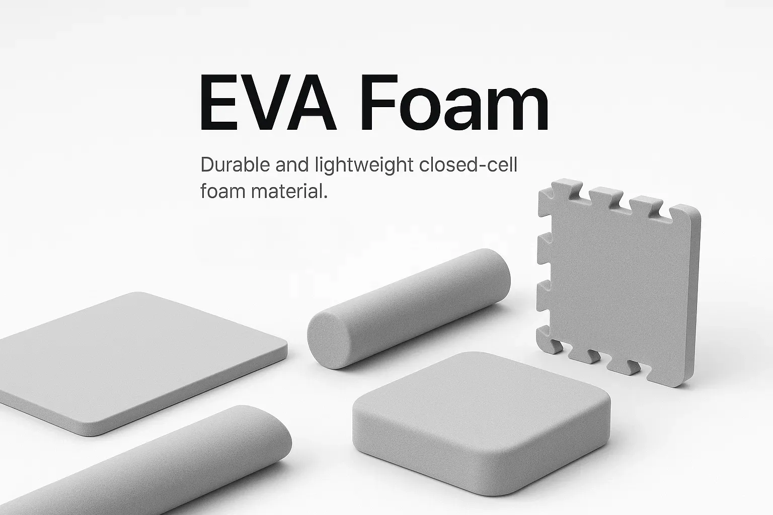 Un arrangement minimaliste de feuilles de mousse EVA colorées